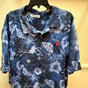 Tommy Bahama MLB Angels Hawaiian Shirt XXL